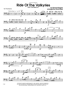 Ride Of The Valkyries From Die Walkure - 1st Trombone 
