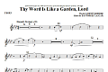 Thy Word Is Like A Garden, Lord - F Horn