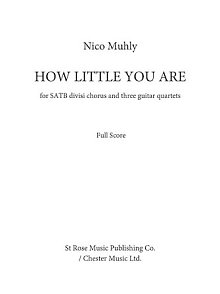 How Little You Are - Score 
