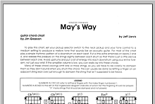 May's Way - Guitar 
