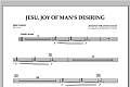 Jesu, Joy Of Man's Desiring - Percussion