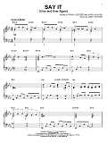 Say It (Over And Over Again) [Jazz version] (arr. Brent Edstrom)