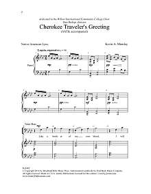 Cherokee Traveler's Greeting 