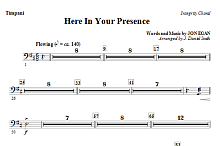 Here In Your Presence - Timpani 