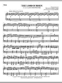 The Lord Is Risen - Piano 