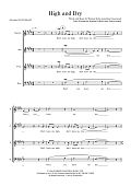 High and Dry (arr. Ed Aldcroft)