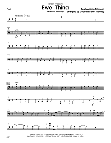 Ewe, Thina (We Walk His Way) - Cello 