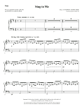 Sing to Me - Piano