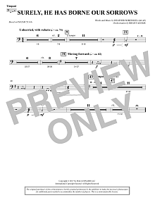 Surely, He Has Borne Our Sorrows - Timpani 
