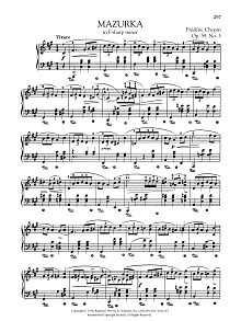 Mazurka in F-sharp minor, Op. 59, No. 3 