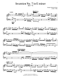 Invention No. 7 In E Minor, BWV 778