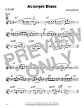 Acronym Blues - Solo Sheet - Tenor Sax
