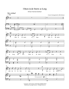 I Been in de Storm So Long (E minor) 