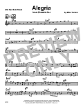 Alegria - Solo Sheet - Alto Sax