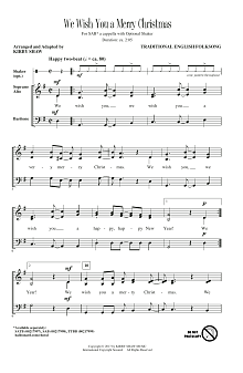We Wish You A Merry Christmas (arr. Kirby Shaw) 