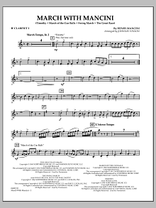 March With Mancini - Bb Clarinet 1 