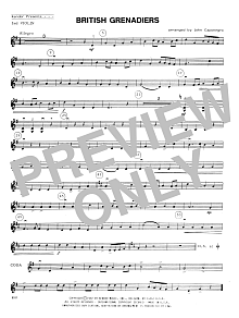 British Grenadiers - 2nd Violin 