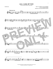 All I Ask Of You (from The Phantom Of The Opera) 