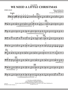 We Need A Little Christmas (from Mame) - String Bass 