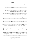 Love Will Tear Us Apart (arr. Dom Stichbury)
