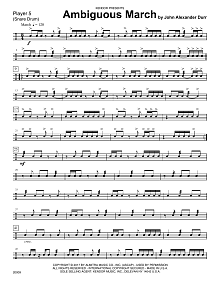 Ambiguous March - Percussion 5 