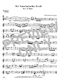 Air From Suite #3 In D - Eb Alto Clarinet