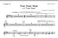 Your Name Alone (with Your Name) - Trumpet 2 & 3