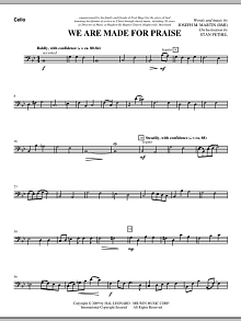 We Are Made For Praise - Cello 