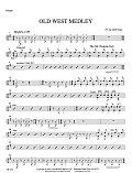 Old West Medley (arr. Mark Hayes) - Drums