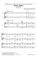 Peter, Peter (from Peter Pan Suite) (arr. Emily Crocker)