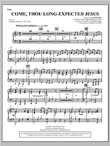 Come, Thou Long-Expected Jesus (from Carols For Choir And Congregation) - Piano 