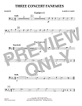 Three Concert Fanfares - Bassoon