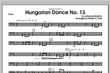 Hungarian Dance, No. 13 - Bass 