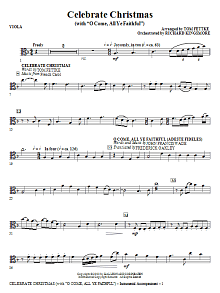 Celebrate Christmas (with O Come, All Ye Faithful) - Viola 