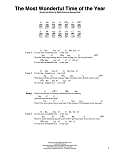 The Most Wonderful Time Of The Year (arr. Fred Sokolow)