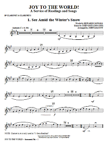 Joy To The World - Clarinet 1 