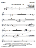 The Greatness Of You - Bb Clarinet 1,2