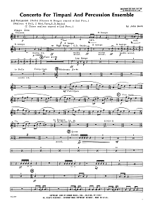 Concerto For Timpani And Percussion Ensemble - Percussion 3 