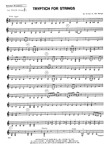 Tryptich For Strings - 3rd Violin 
