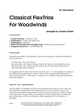 Classical FlexTrios For Woodwinds - Eb Instruments