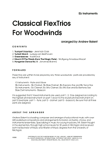 Classical FlexTrios For Woodwinds - Eb Instruments 