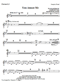You Amaze Me - Bb Clarinet 1,2 