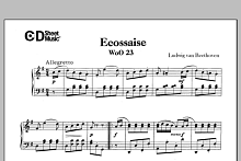 Ecossaise, Woo 23 