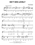 Isn't She Lovely [Jazz version] (arr. Brent Edstrom)