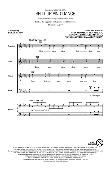 Shut Up And Dance (arr. Deke Sharon) 