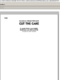 Cut The Cake - Piano
