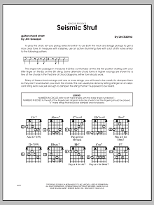 Seismic Strut - Guitar Chord Chart 