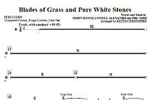 Blades Of Grass And Pure White Stones - Percussion 