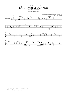 La, Ci Darem La Mano (from Don Giovanni) 