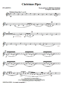 Christmas Pipes - Bb Clarinet 1 